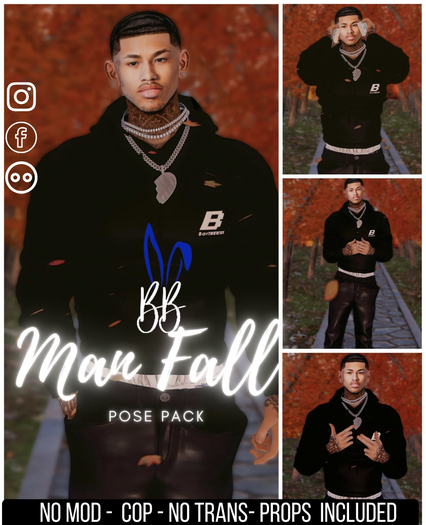 Bad Bunny - Man Fall Pose Pack