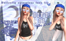 Tank top Rhinestone Butterfly- Vivi GIFT