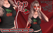 Tank top Cherry Rhinestones- Vivi GIFT