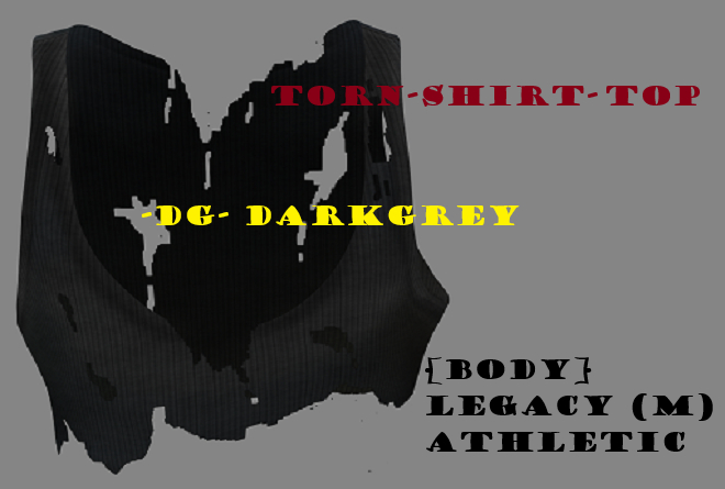[X ZESOR] TORN TOP -DG- LG