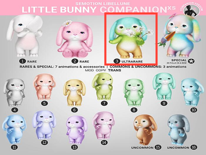 SEmotion Libellune Little Bunny XS Companion ULTRARARE 03