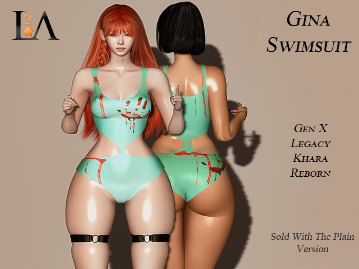 LA-Unpack Gina Swimsuit Green
