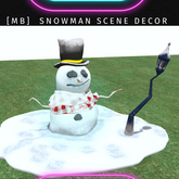 {MB} snowman scene decor