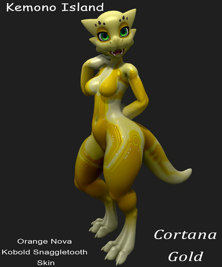Kemono Island - Kobold Snaggletooth Cortana Gold v2