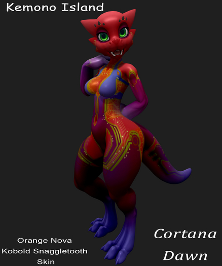 Kemono Island - Kobold Snaggletooth Cortana Dawn v2