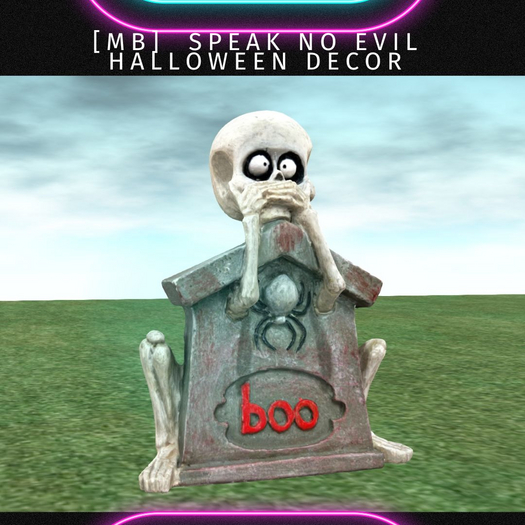 [MB] speak no evil halloween decor
