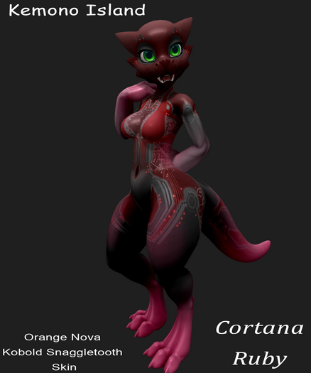 Kemono Island - Kobold Snaggletooth Cortana Ruby v2
