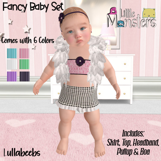 *LM* Fancy Baby Skirt Set Boxed v2 Hud