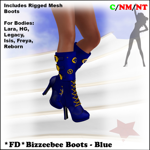*FD* Bizzeebee Boots [Boxed] Blue