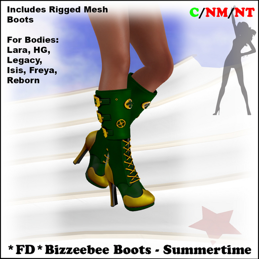 *FD* Bizzeebee Boots [Boxed] Summertime