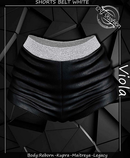 [C.YFashion] *VIOLA*SHORTS BELT WHITE(add me)