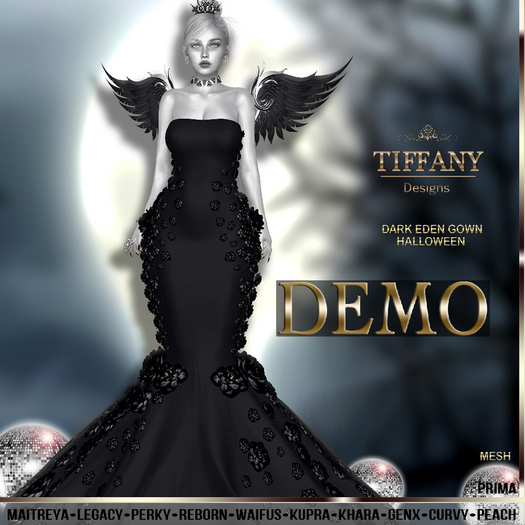 ::TD:: Dark Eden Gown {Mesh} Halloween DEMO