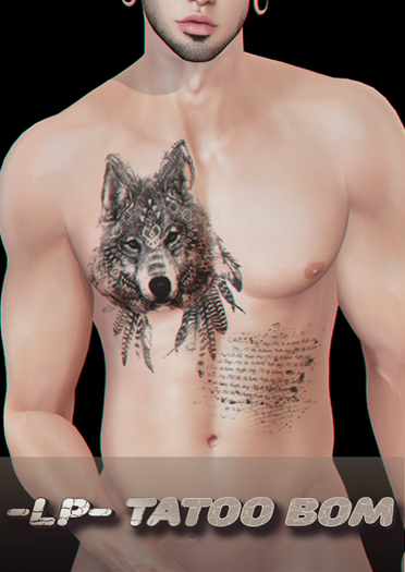 -LP- Tattoo Wolf BOM V
