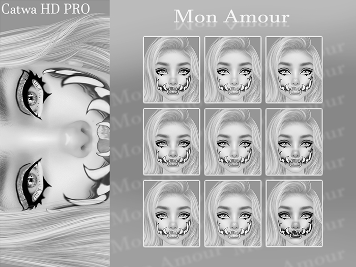 Mor Amour Demo Hungry For You Face Paint BOM Catwa HD PRO 