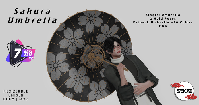 +SEKAI+ Sakura Umbrella - Gold