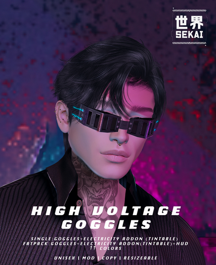 +SEKAI+ High-Voltage Goggles - Purple