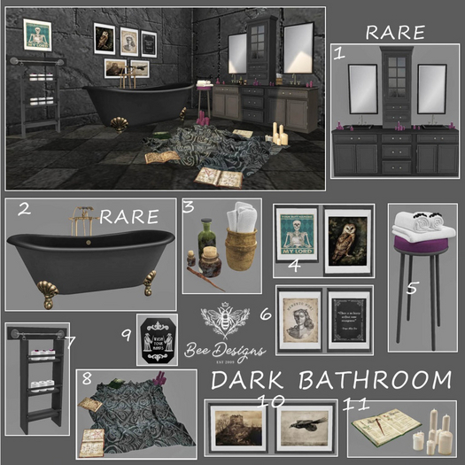 08 Bee Designs Dark bathroom