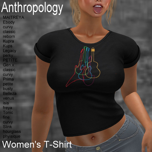 Neon Guitars Women's T-Shirts (WTTA)