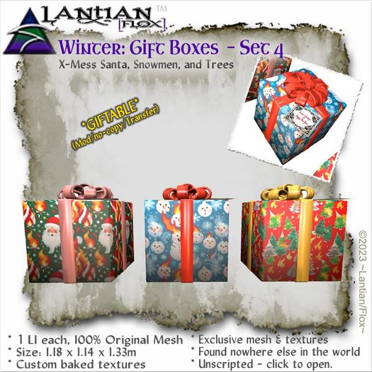 ~L/Fx~Gift Boxes - Set 4 (giftable) "X-Mess"
