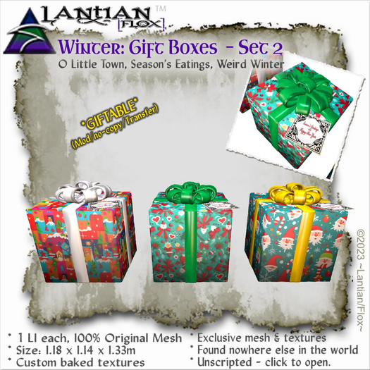 ~L/Fx~Gift Boxes - Set 2 (giftable) *Amusing and colorful!*