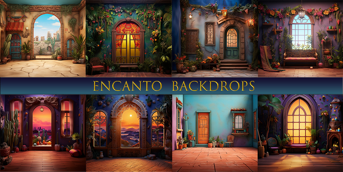 SATO - Encanto Blogger backdrop textures