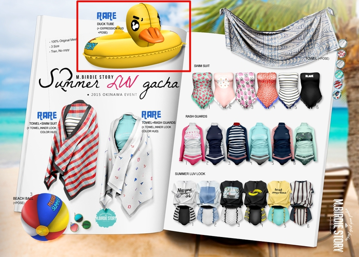 *_M.birdie Story_* Summer Luv_Duck Tube RARE