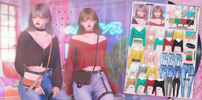 AMITOMO - Way we feel GACHA - HAIR - RARE