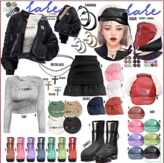 `M.BIRDIE / moos look. Jacket Maitreya RARE