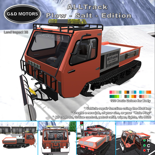 G&D MOTORS ALLTrack Plow - Salt - Edition