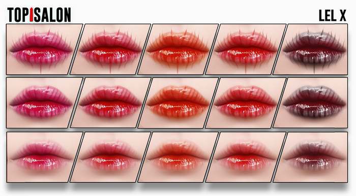 TOP1SALON - HD SCRATCH LIPSTICK (Lelutka X/Evo) PALE P1