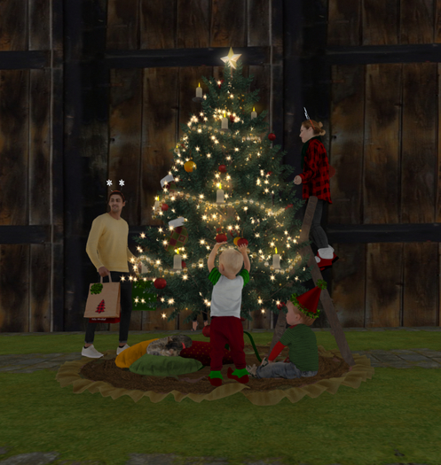 22 christmas tree with family