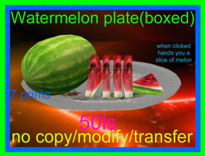Watermelon plate(boxed)