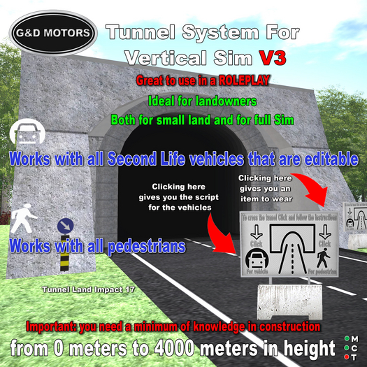 G&D MOTORS Tunnel System For Vertical Sim V3 Teleport for vehicles