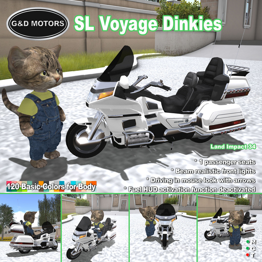 G&D MOTORS Motorcycle SL Voyage Dinkies 