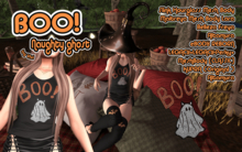 Tank top Rhinestone BOO naughty ghost-Vivi