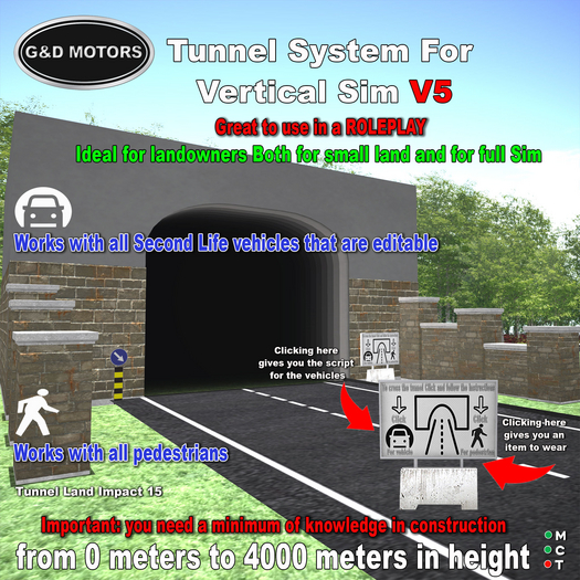 G&D MOTORS Tunnel System For Vertical Sim V5 Teleport for vehicles 