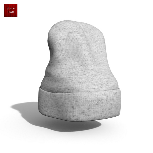 White Grey Beanie