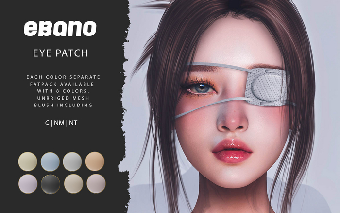 Ebano-Eye Patch(WHITE)
