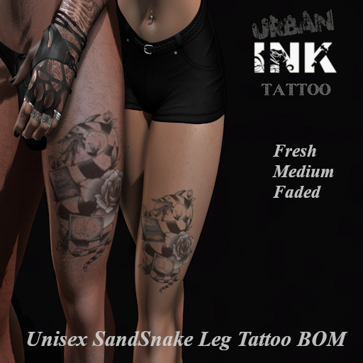 ::<<*Sand Snake Leg Tattoo*>>::