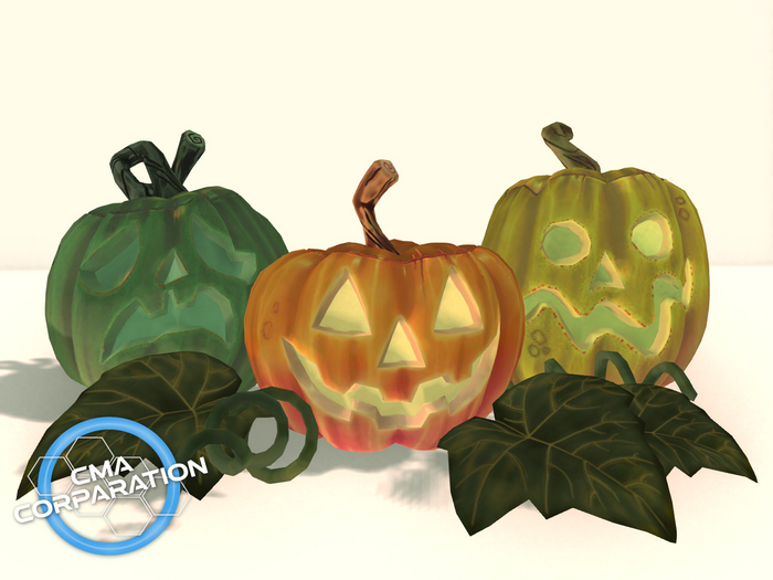 CMA Mesh Full Perms - Pumpkins 02