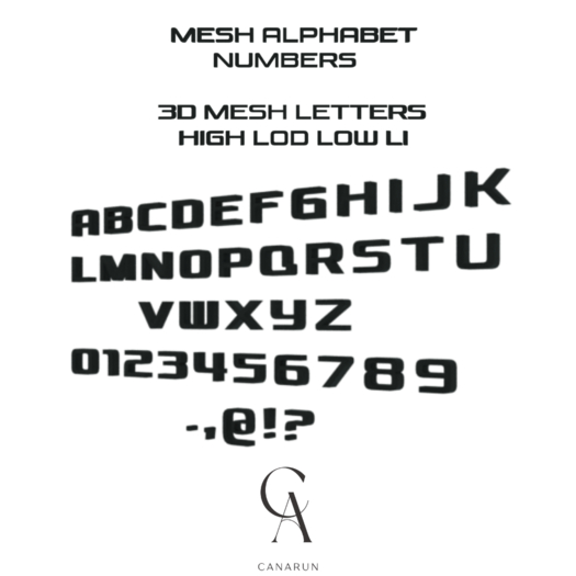 Alphabet,Letters,Numbers Techno - CANARUN ( Rezzme)