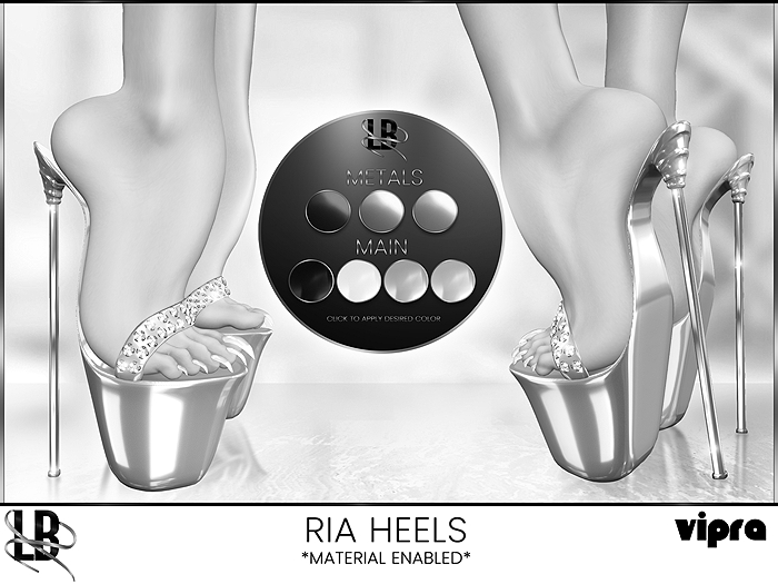 LB - Ria Heels Embellished *Compatible with VIPRA ONLY* DEMO