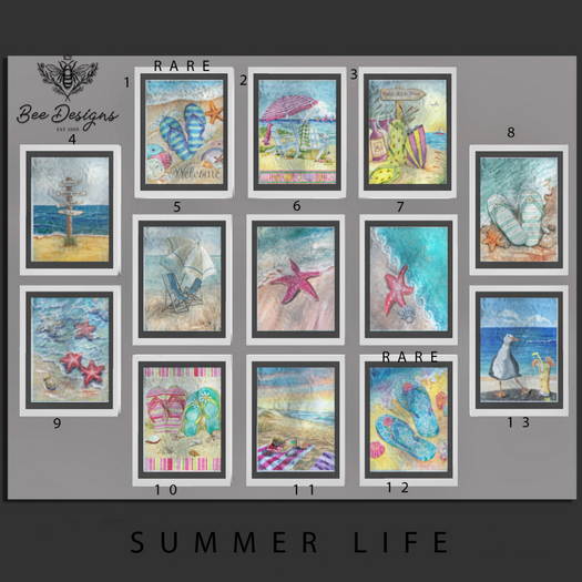 1 Bee Designs Summer Life RARE
