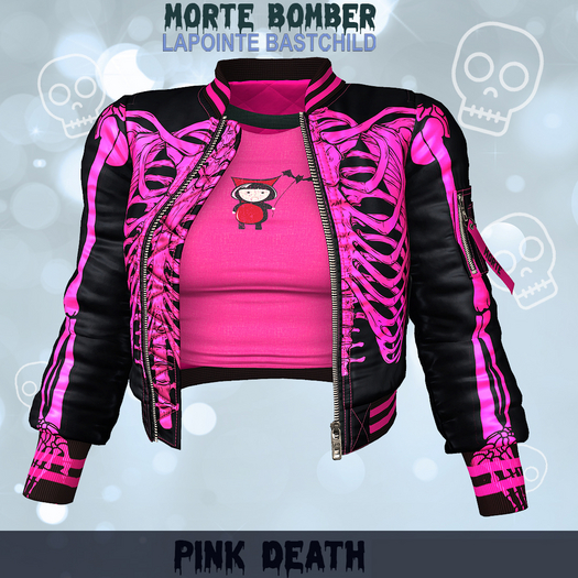 Bomber Jacket Morte Womens Pink Death