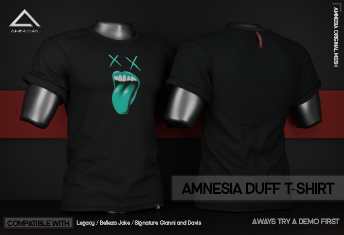 # AMNESIA - Duff T-Shirt - Print 2