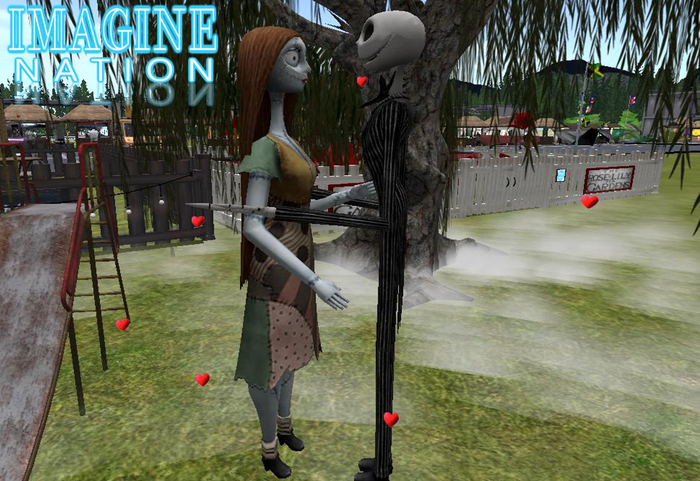 Imagine Jack & Sally Hug