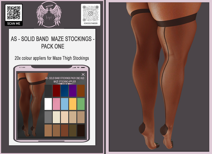 AS - SOLID BAND MAZE STOCKINGS - PACK ONE - UNPACKING HUD