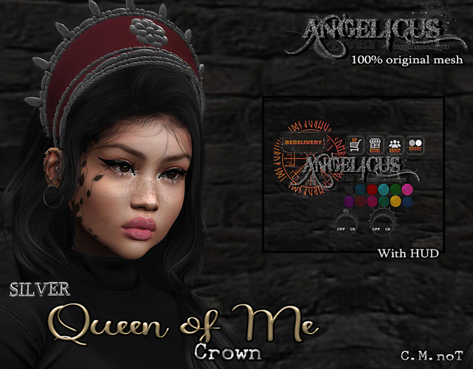 :ANGELICUS: Head gear  -Queen of Me- SILVER 