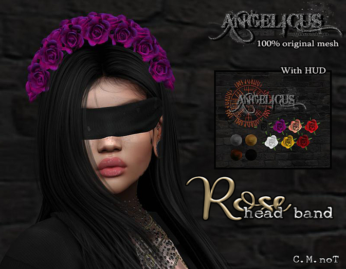 :ANGELICUS: Rose head band 