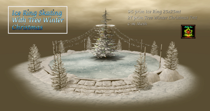 MICSHA-ICE RING SKATING WITH TREE CHRISTMAS